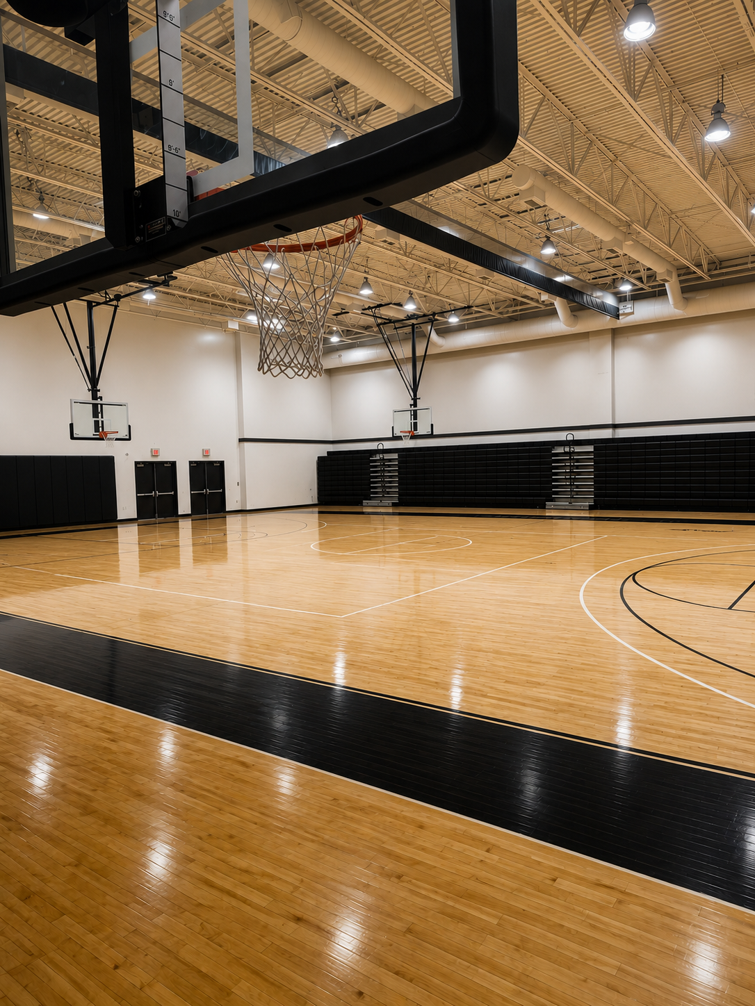 Full-size competition hardwood
